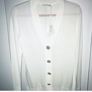 NWT White Tory Burch Cardigan